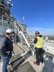 Industrial coatings inspection and assessments for Ardent Mills Stockton Mill Handrails in Stockton, CA